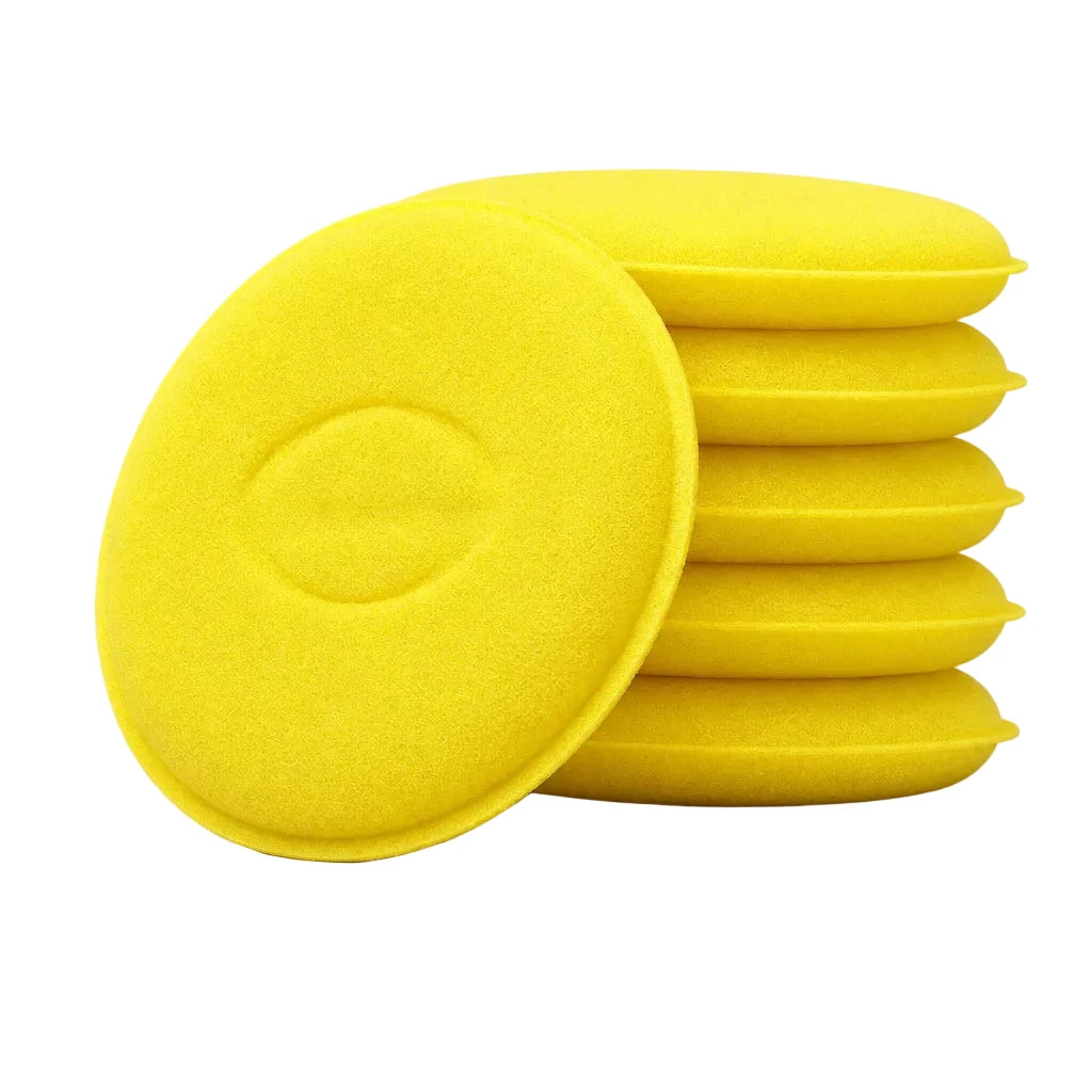 esponja de polimento amarelo